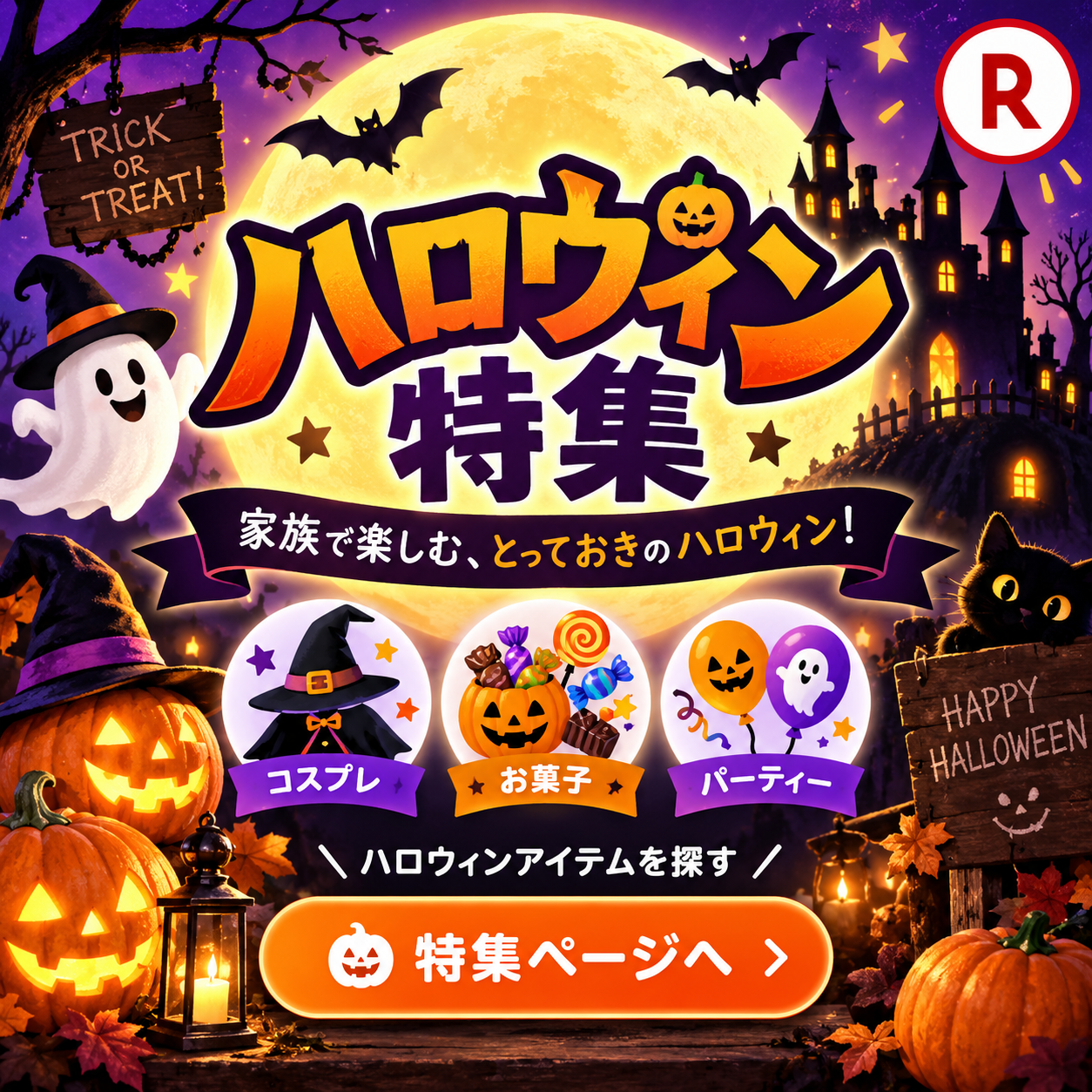 家族で楽しむハロウィン特集