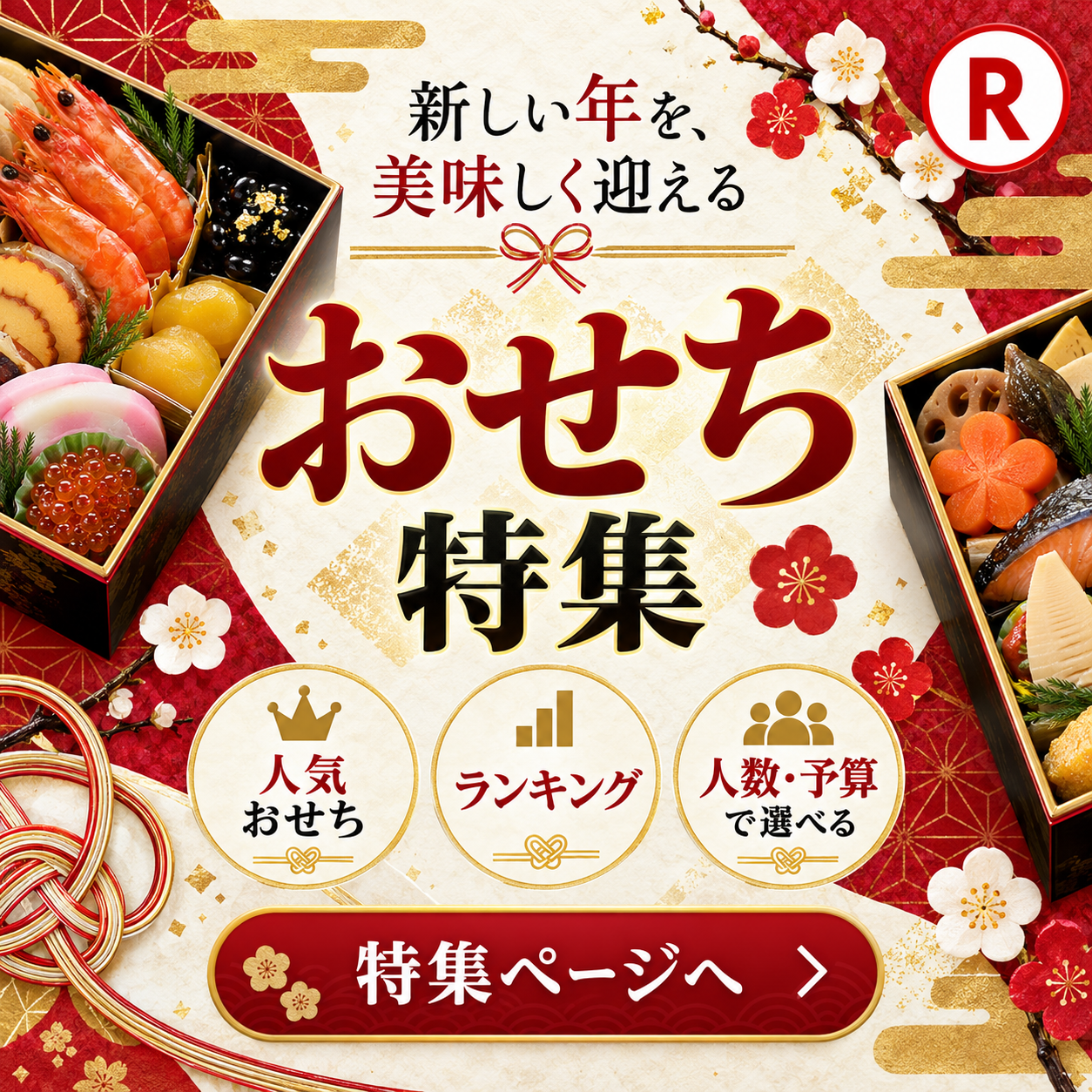 新年を彩る豪華おせち特集